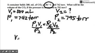 Boyles Law Problem Solving [upl. by Page]