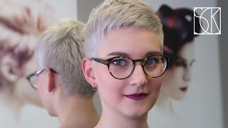 EXTREMELY SHORT HAIRCUT  tutorial by SANJA KARASMAN [upl. by Otina140]