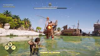 Assassins Creed Odyssey  How to Kill Steropes The Lightning Bringer [upl. by Llyrrad]