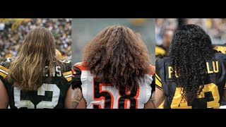 NFLs TOP 10 Football Players with Long Hair [upl. by Sibby847]