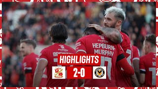 Match Highlights Swindon Town vs Newport County [upl. by Natehc838]