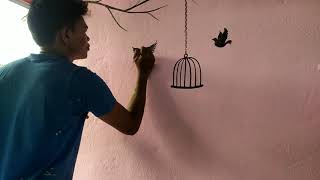 A simple wall painting [upl. by Luamaj]