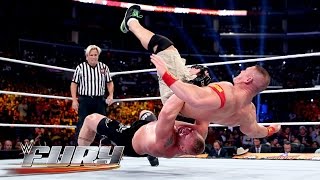 Suplex City  35 backbreaking German suplexes WWE Fury February 15 2015 [upl. by Yenttirb]