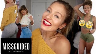 MISSGUIDED UNBOXING HAUL amp TRY ON A SeeThrough Experience 🤔 [upl. by Rambert831]