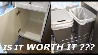 REV A SHELF PULL OUT TRASH REVIEW  FIRST IMPRESSIONS [upl. by Jensen]