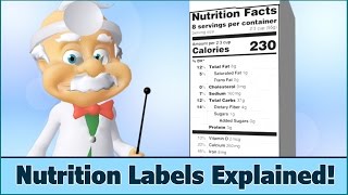 Nutrition Facts Labels  How to Read  For Kids  Dr Smarty [upl. by Nilrah581]