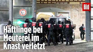 Gefängnismeuterei Polizei stürmt Knast in Thüringen  JVA Untermaßfeld [upl. by Dachia]