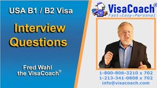 USA B1 B2 Visitor Visa Interview Questions and Answers b214 [upl. by Amzu]