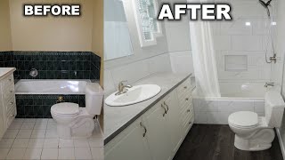 Bathroom Remodel Time Lapse DIY Renovation [upl. by Goody]