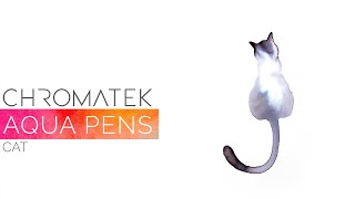 Chromatek Watercolor Brush Pen Tutorials Cat [upl. by Lesak443]