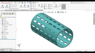 Solidworks tips and tutorials  How to make cylindrical pattern in solidworks [upl. by Elyssa]